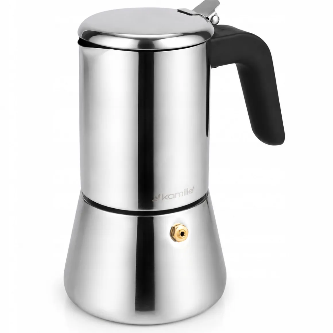 Kawiarka ciśnieniowa do kawy stalowa zaparzacz do espresso 300 ml Kamille