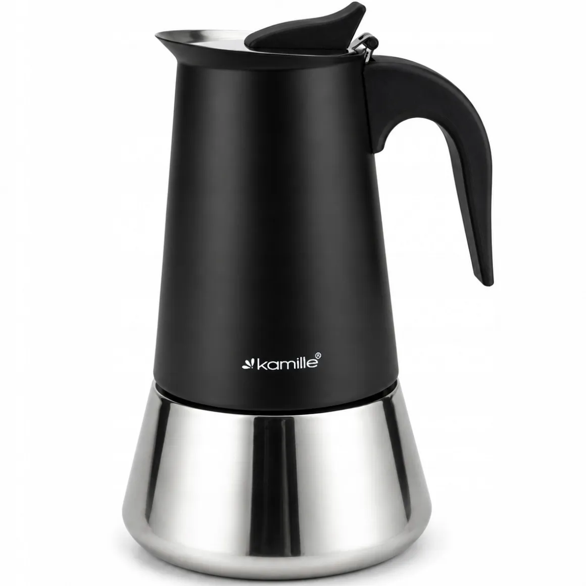 Kawiarka ciśnieniowa stalowa zaparzacz do kawy espresso 300 ml Kamille