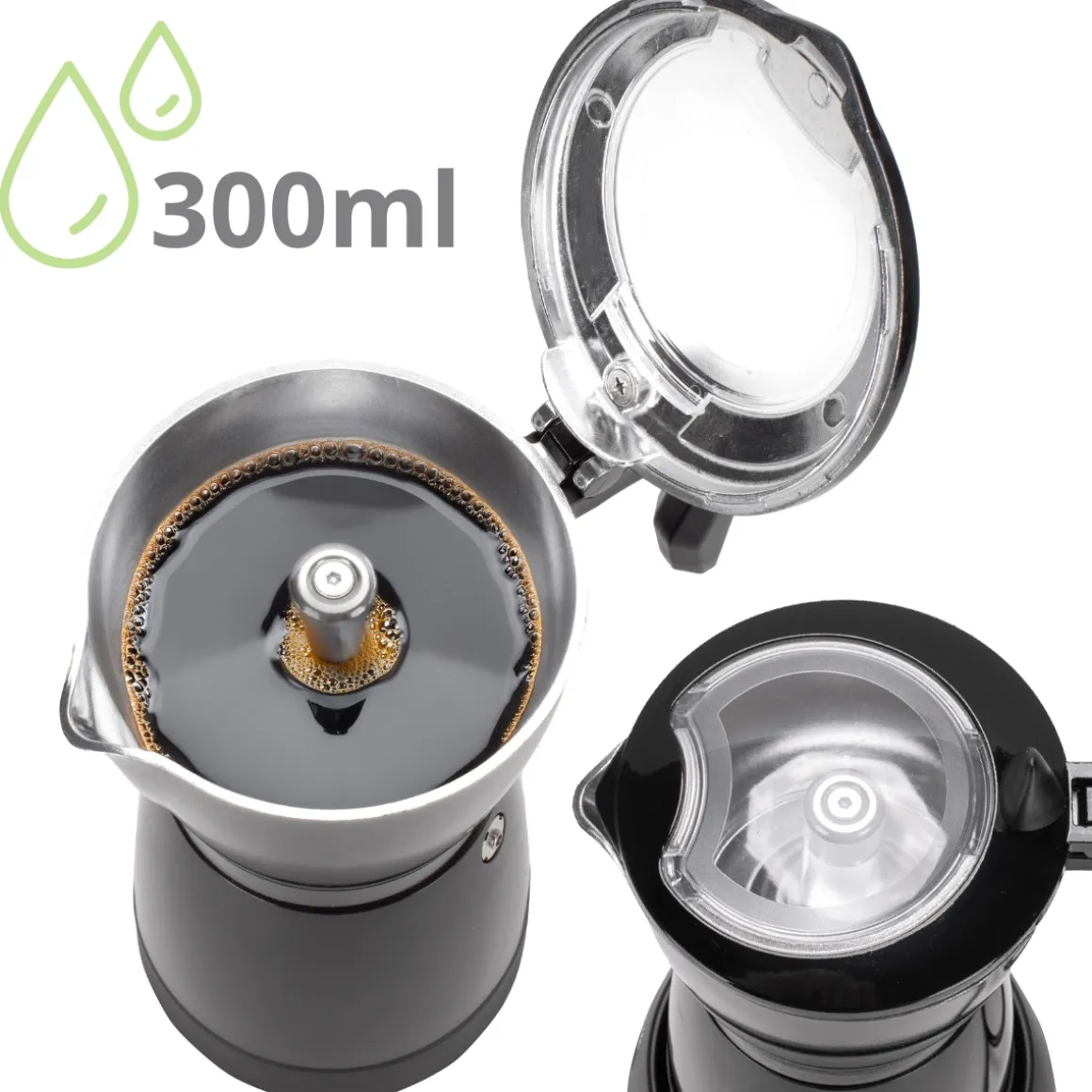 Kawiarka mokina elektryczna ekspres do kawy 300ml