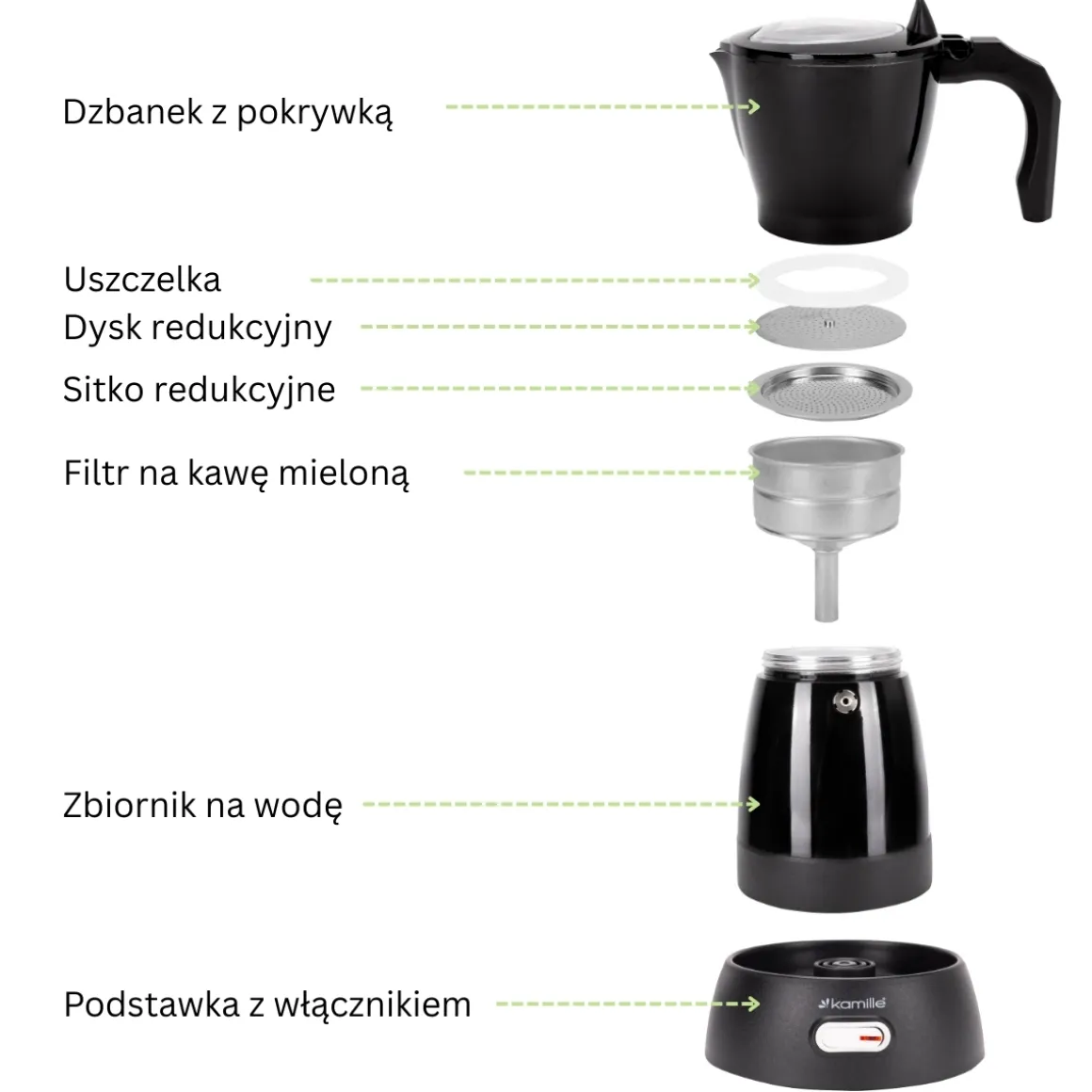 Kawiarka mokina elektryczna ekspres do kawy 300ml