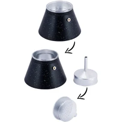 Kawiarka włoska zaparzacz do kawy marmur 600ml