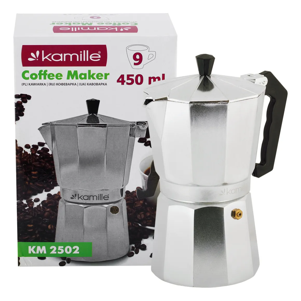 Kawiarka zaparzacz do kawy aluminium 450ml