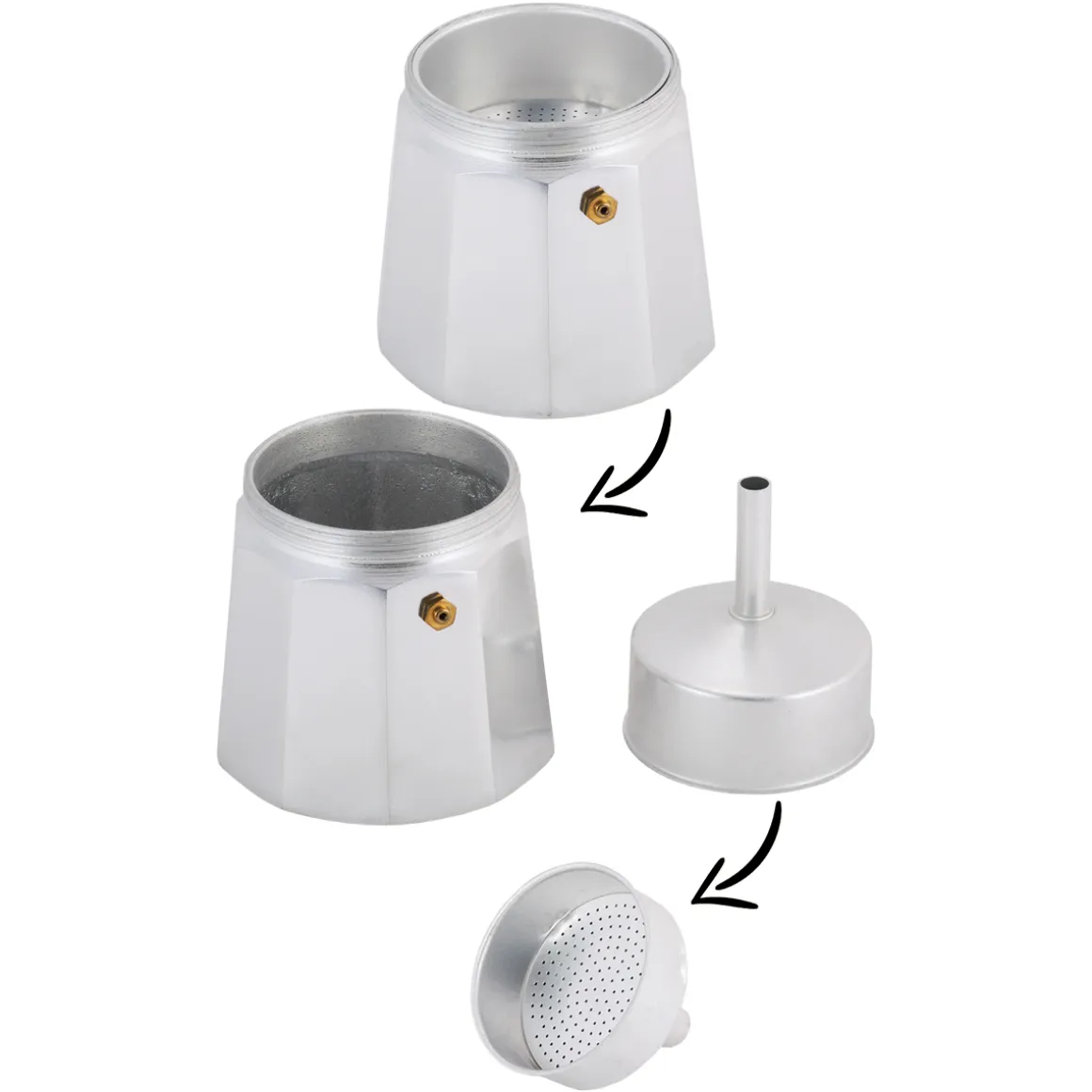 Kawiarka zaparzacz do kawy aluminium 450ml