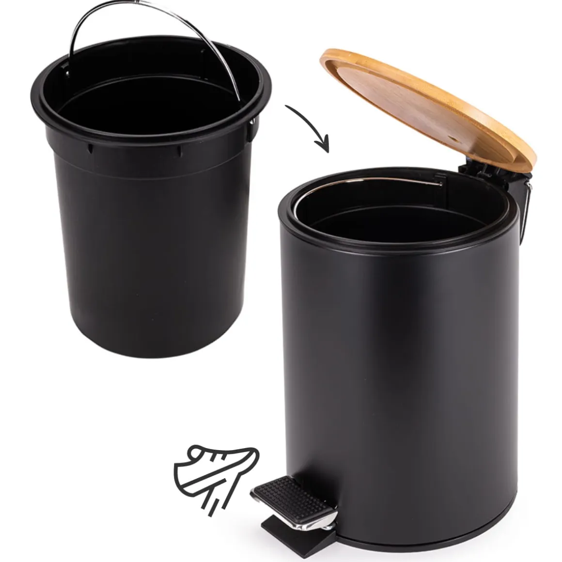 Kosz śmietnik łazienkowy 3l