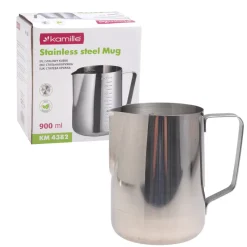 KUBEK stalowy turystyczny Indukcja Gaz KAMILLE 900ml