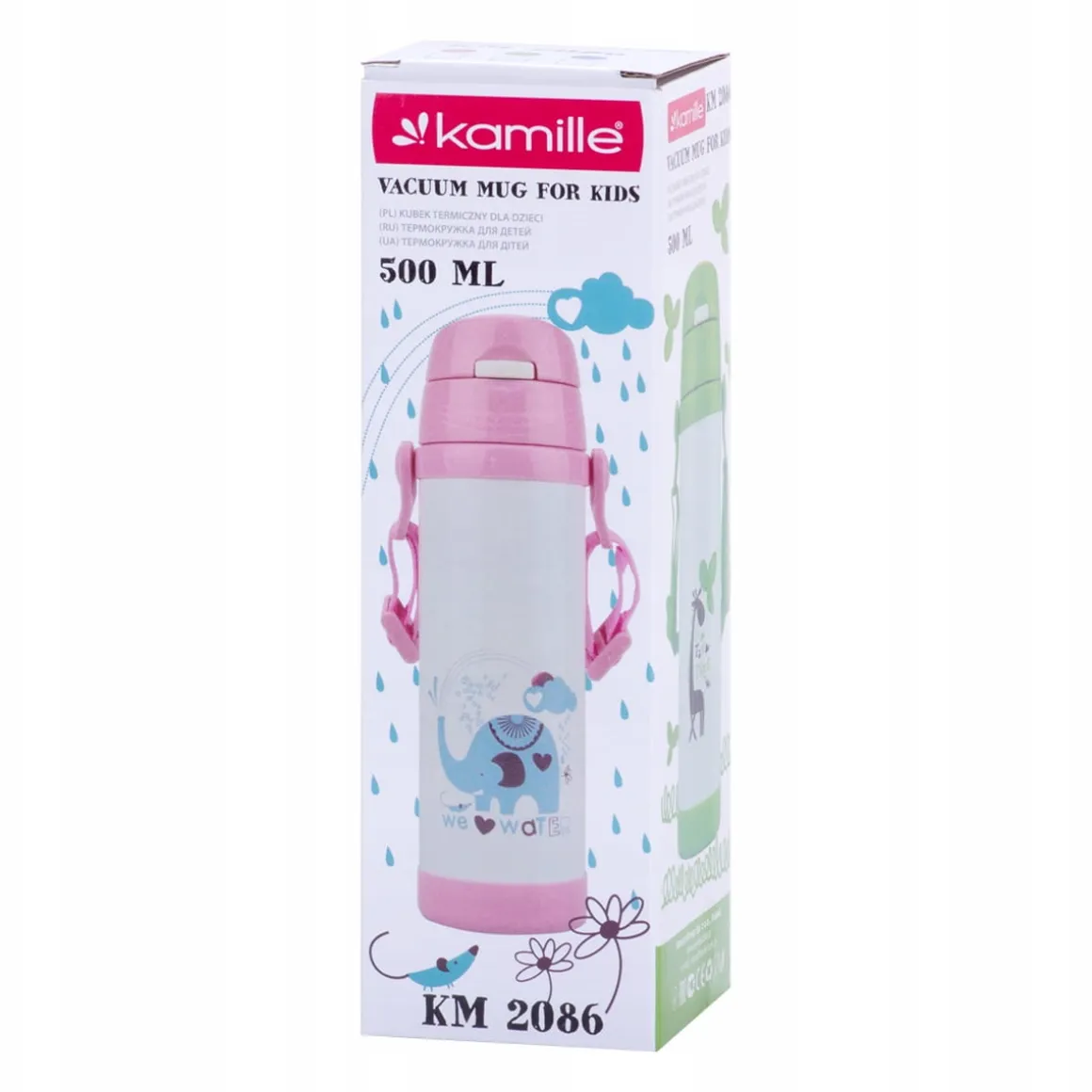 Kubek teremiczny, bidon dla dzieci z nadrukiem 500ml