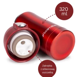 Kubek termiczny, bidon, butelka metaliczny 320ml