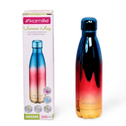Kubek termiczny butelka metaliczna ombre 500ml