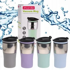 Kubek termiczny termos z antypoślizgową nakładką 320ml
