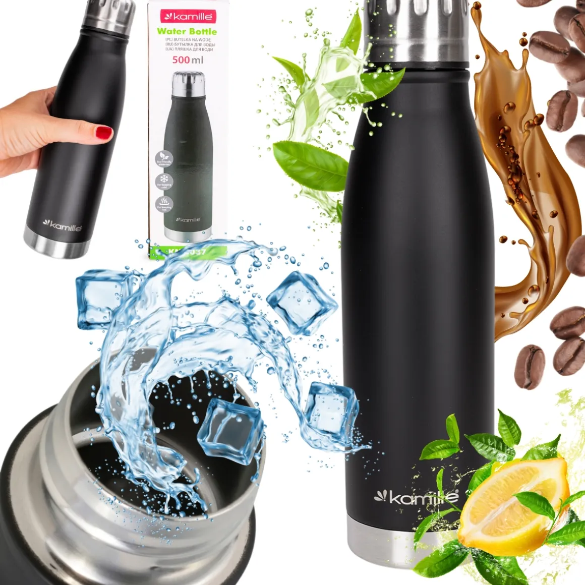 Kubek termiczny w kształcie butelki 500ml