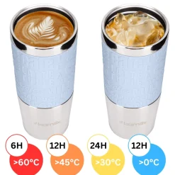 Kubek termiczny z antypoślizgową nakładką 380ml