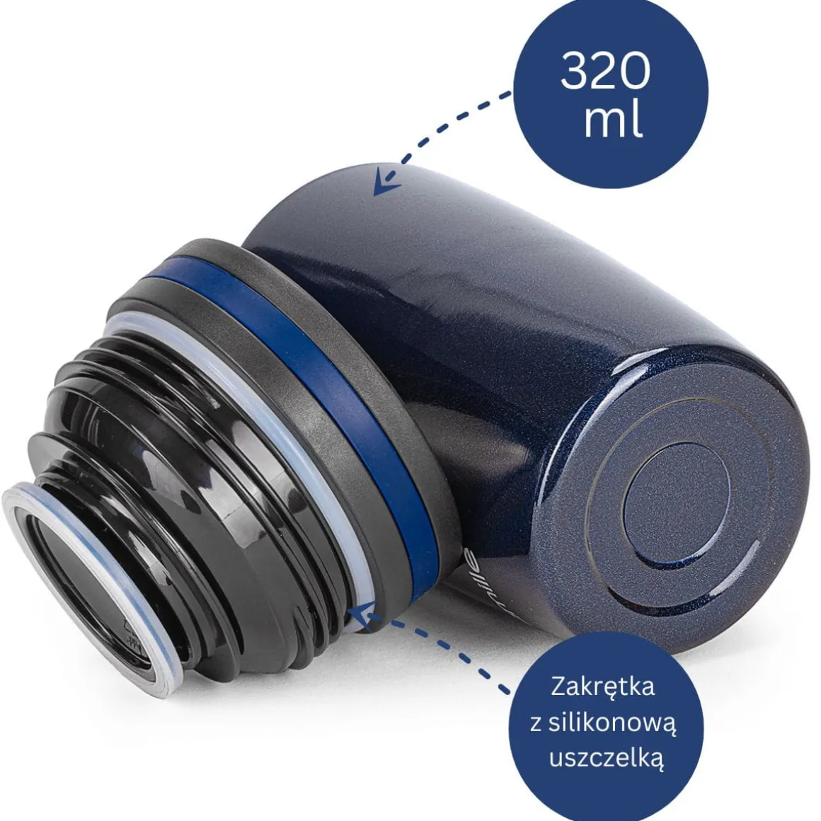 Kubek termos bidon termiczny na kawę herbatę wodę 320ml