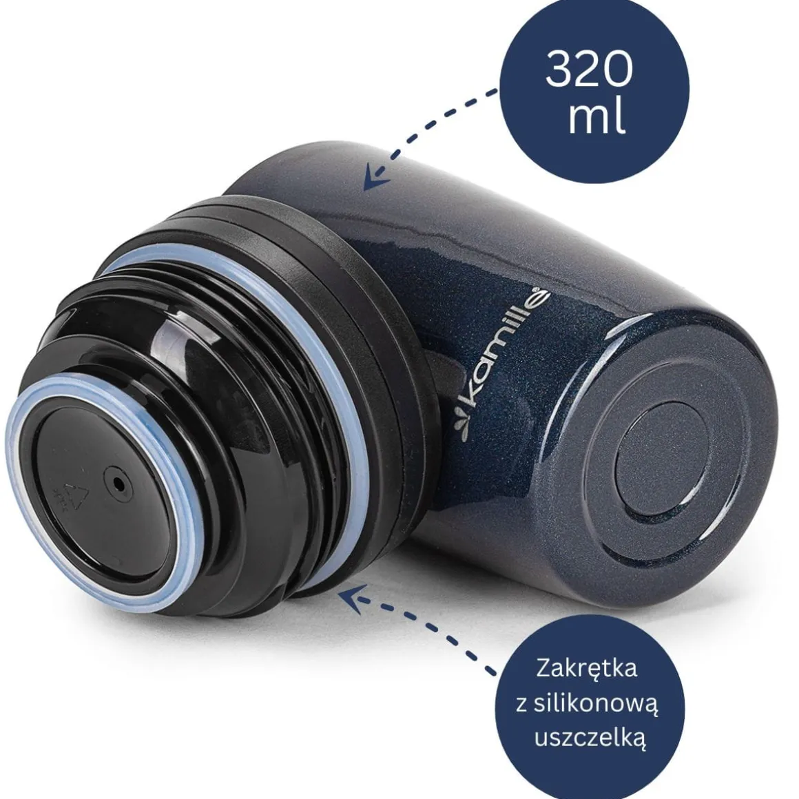 Kubek termos bidon termiczny na kawę herbatę wodę 320ml