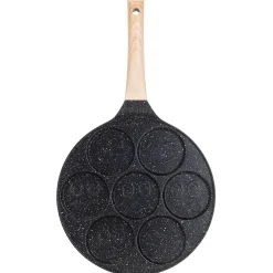 Marmurowa patelnia do pancakes naleśników jajek BUŹKI MINKI EMOTKI 26cm
