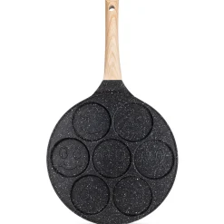 Marmurowa patelnia do pancakes naleśników jajek BUŹKI MINKI EMOTKI 26cm