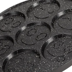 Marmurowa patelnia do pancakes naleśników jajek BUŹKI MINKI EMOTKI 26cm