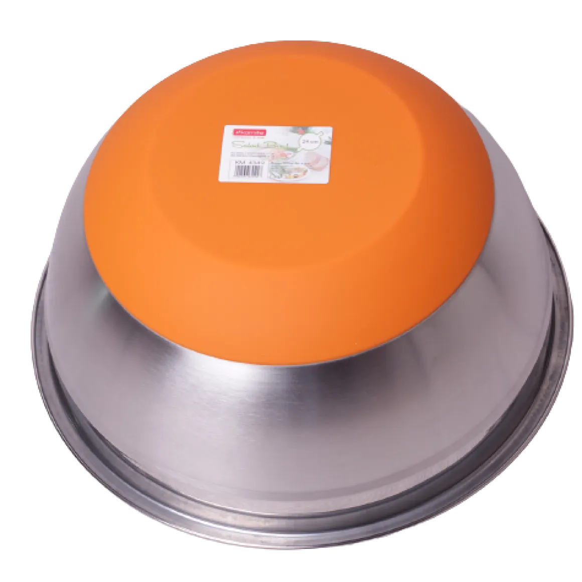 Miska kuchenna ze stali nierdzewnej, silikonowe dno 24cm