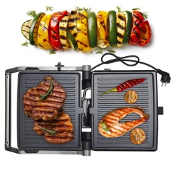 MOCNY rozkładany grill elektryczny, opiekacz do kanapek tortilli 2000W