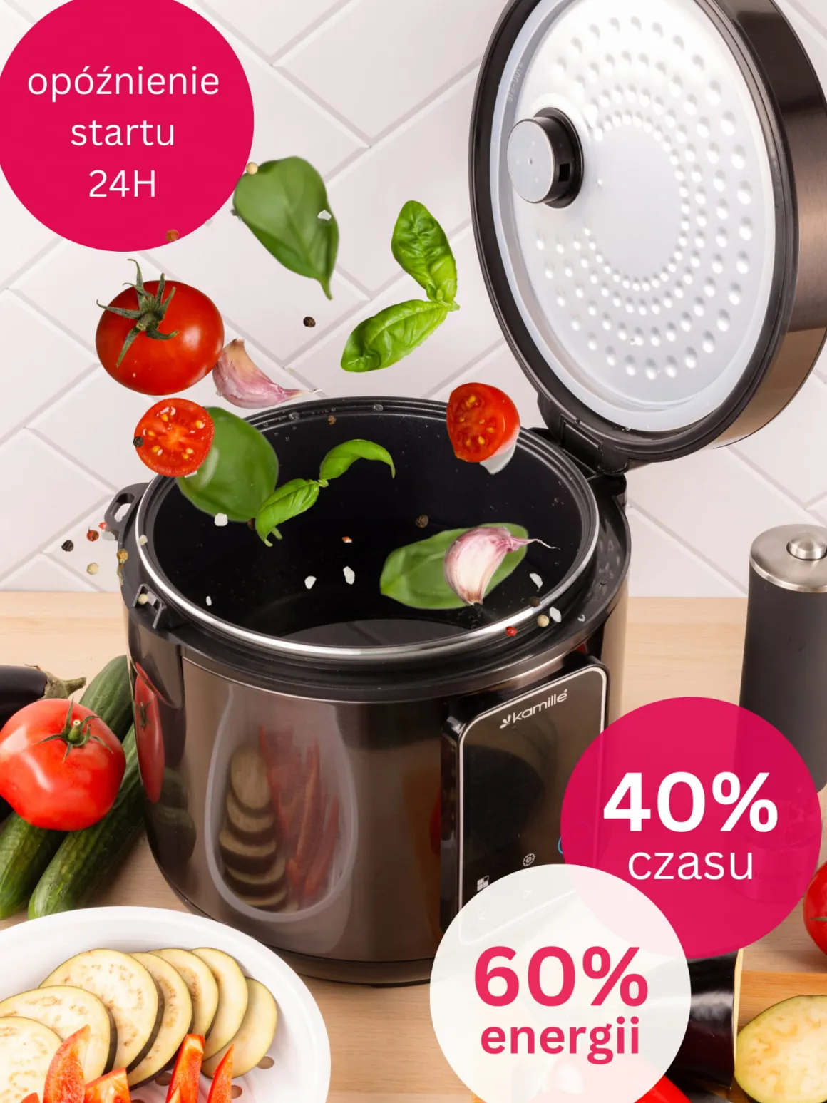 Multicooker robot kuchenny wielofunkcyjny szybkowar 24 prog.
