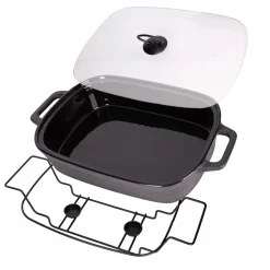 Naczynie żaroodporne ceramiczne z podgrzewaczem 3,5l