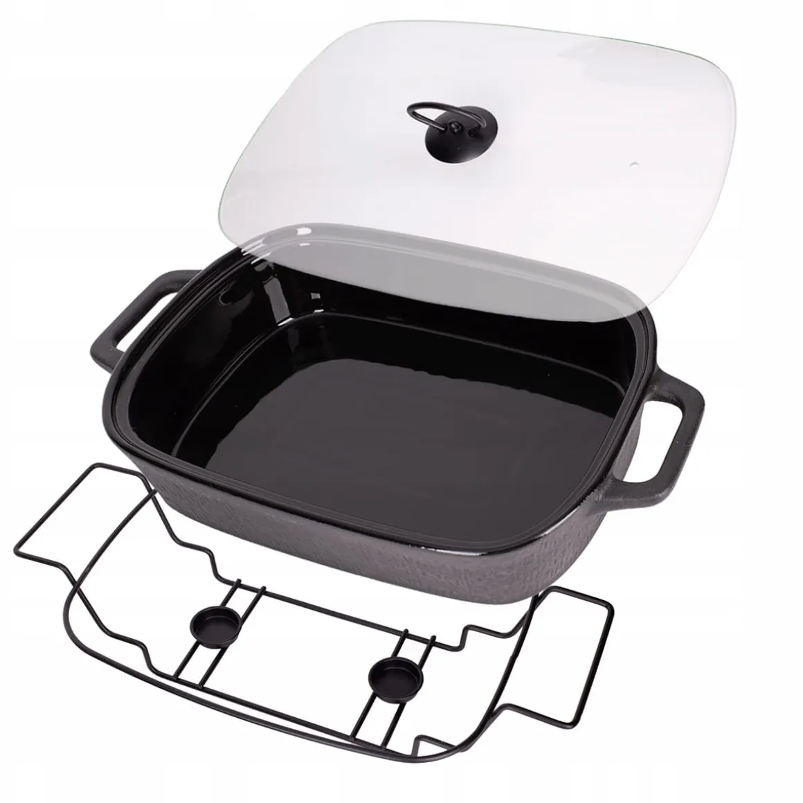Naczynie żaroodporne ceramiczne z podgrzewaczem 3,5l
