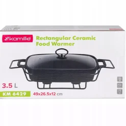 Naczynie żaroodporne ceramiczne z podgrzewaczem 3,5l