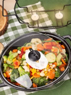 Naczynie żaroodporne ceramiczne waza z podgrzewaczem 3,5l
