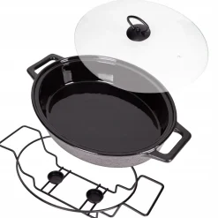 Naczynie żaroodporne ceramiczne waza z podgrzewaczem 3,5l