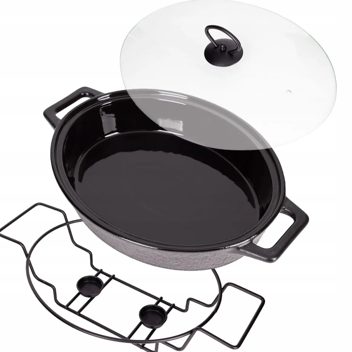 Naczynie żaroodporne ceramiczne waza z podgrzewaczem 3,5l