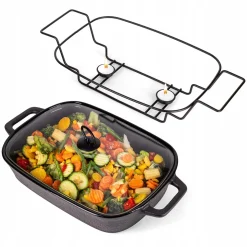 Naczynie żaroodporne ceramiczne z podgrzewaczem 2,5l