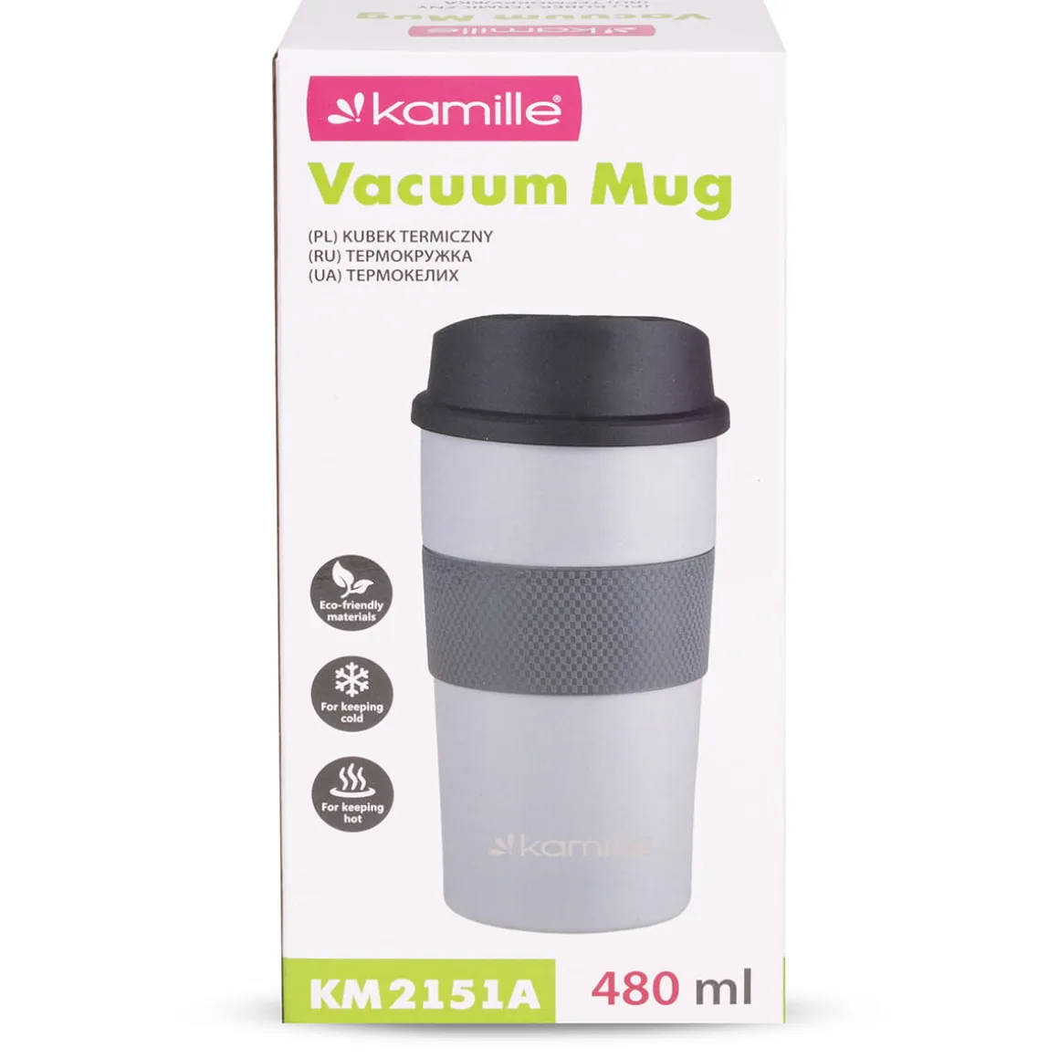 Nowoczesny kubek termiczny termos na napoje 480ml