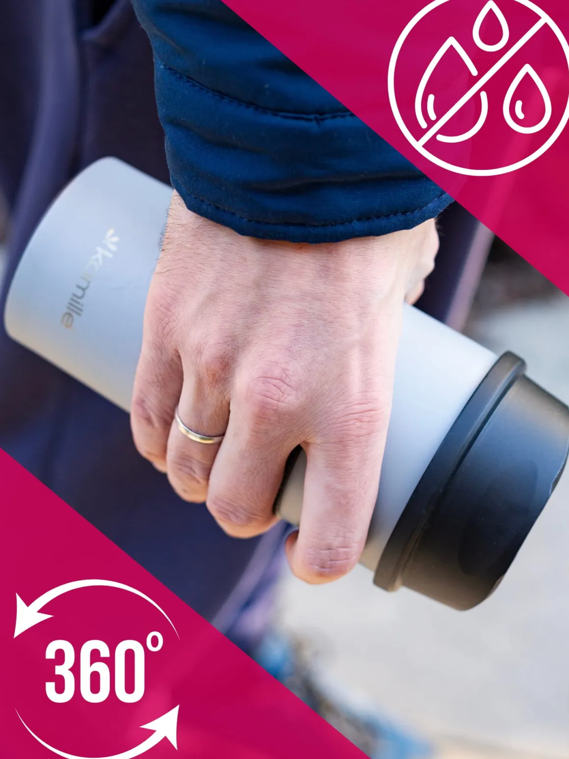 Nowoczesny kubek termiczny termos na napoje 480ml