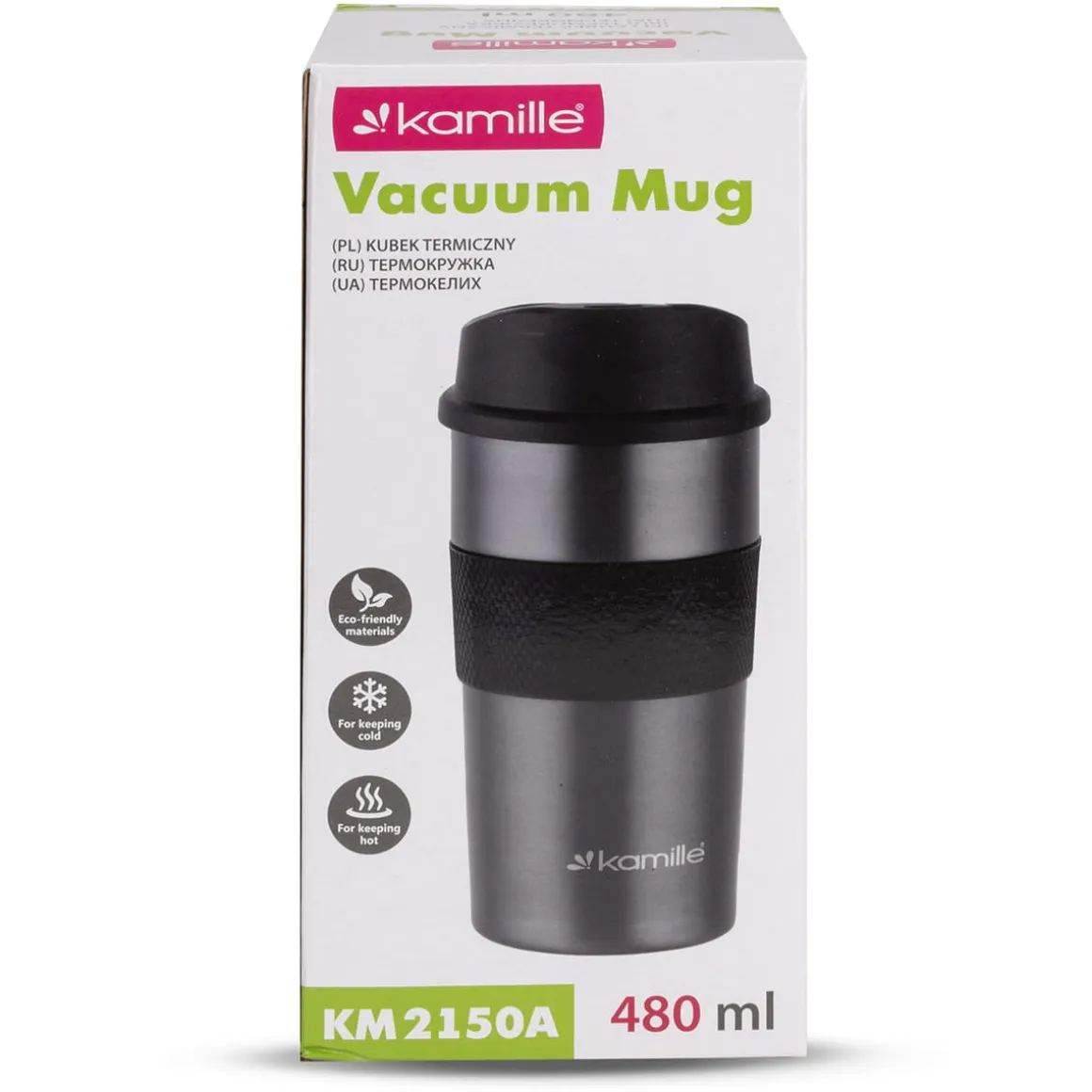 Nowoczesny kubek termiczny termos na napoje 480ml
