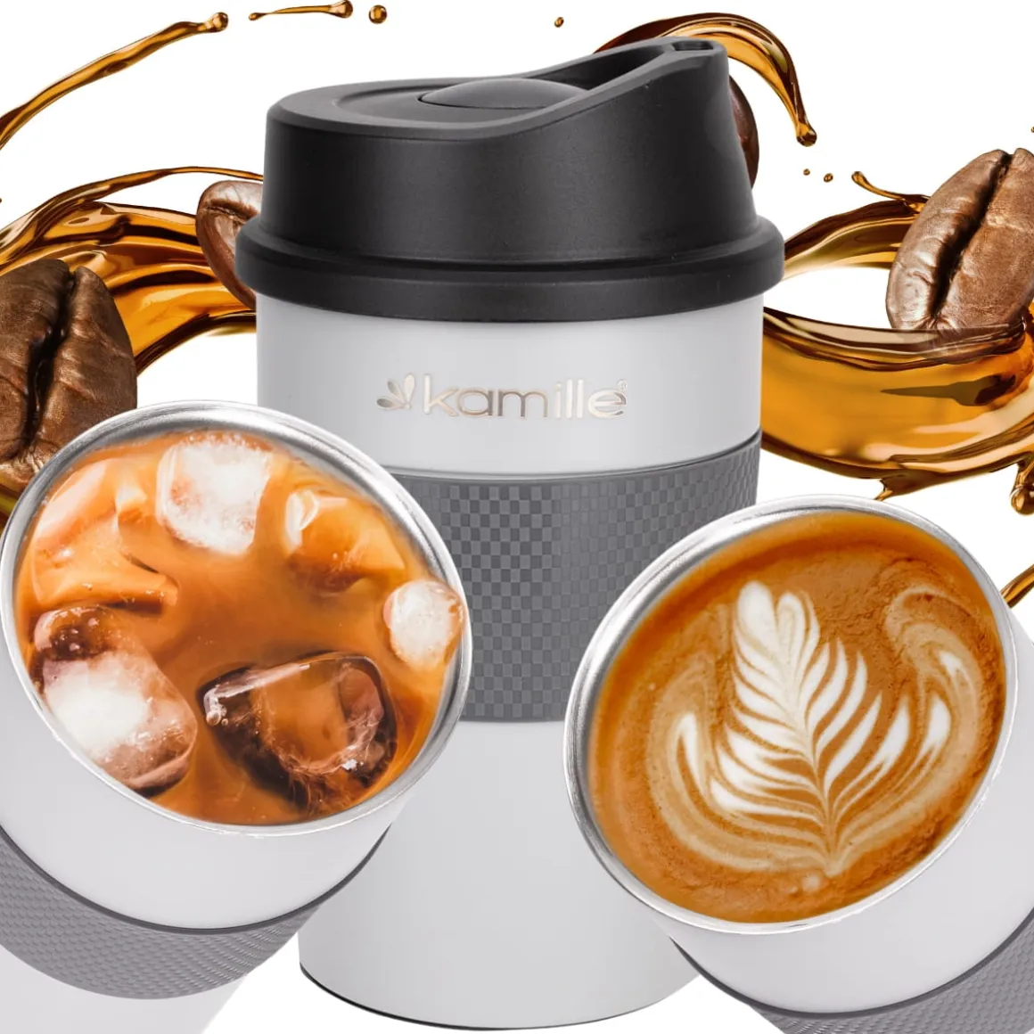 Nowoczesny kubek termiczny termos na napoje 360ml
