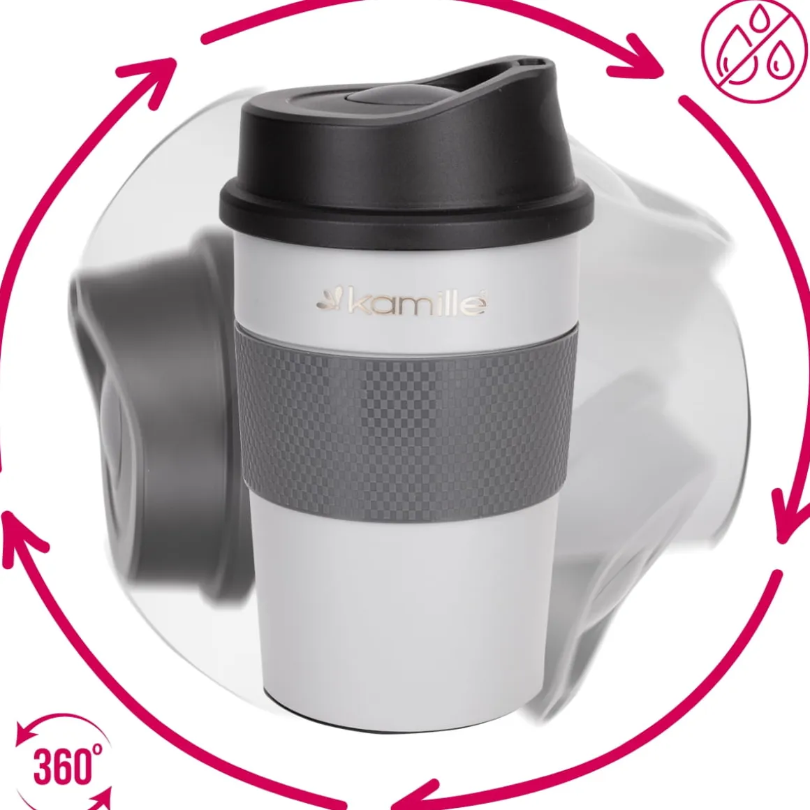 Nowoczesny kubek termiczny termos na napoje 360ml