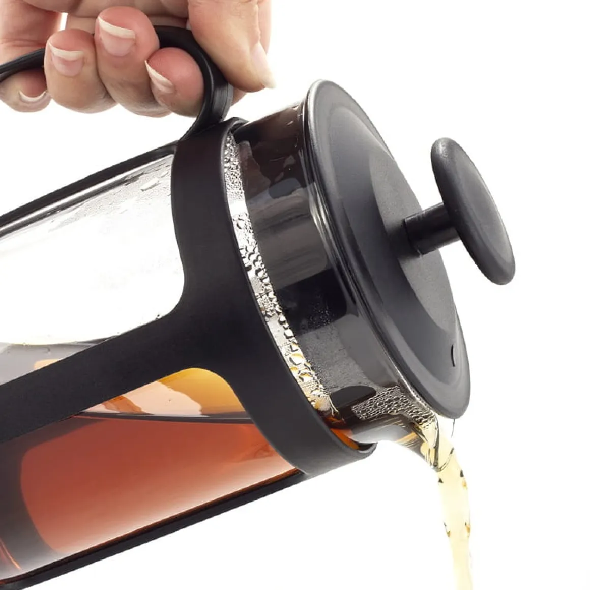 Nowoczesny szklany zaparzacz do herbaty, ziół, kawy 350ml