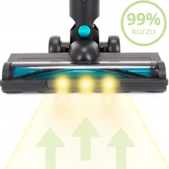 Odkurzacz pionowy bezprzewodowy FILTR HEPA + akcesoria 0,4L MOCNY