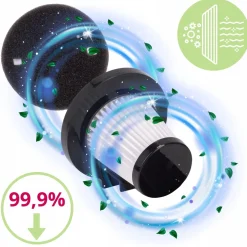 Odkurzacz pionowy/ręczny 2w1 z filtrem HEPA + akcesoria
