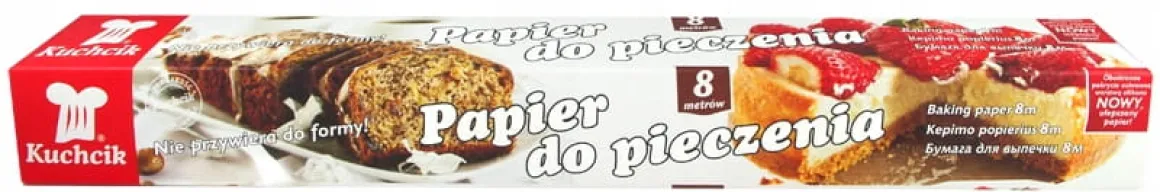Papier do pieczenia brązowy silikonowany 8m