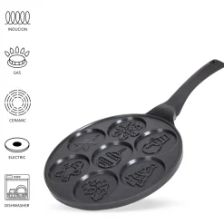 Patelnia do pancakes naleśników jajek ŚWIĄTECZNY WZÓR