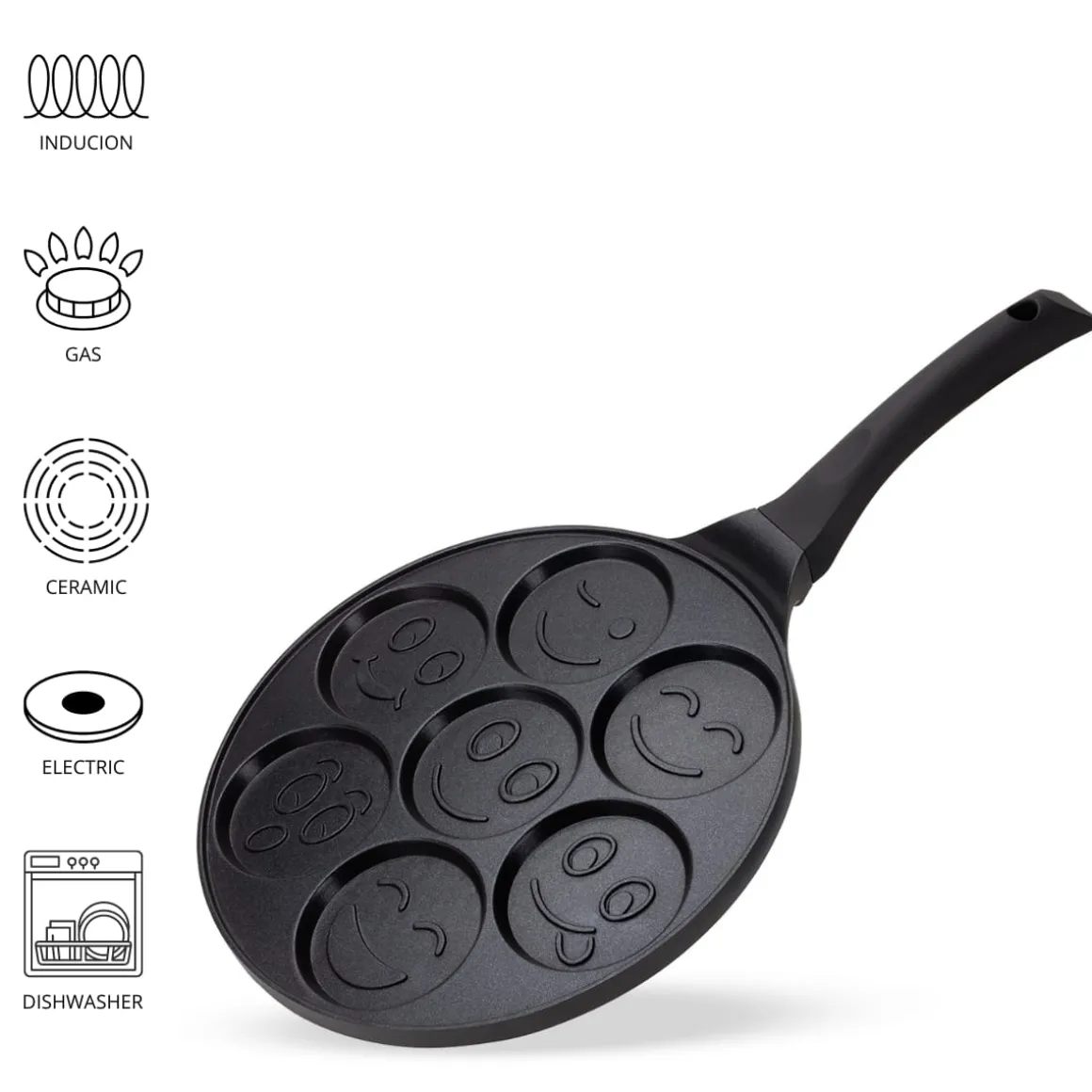 Patelnia do pancakes naleśników jajek BUŹKI MINKI EMOTKI