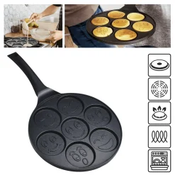 Patelnia do pancakes naleśników jajek BUŹKI MINKI EMOTKI
