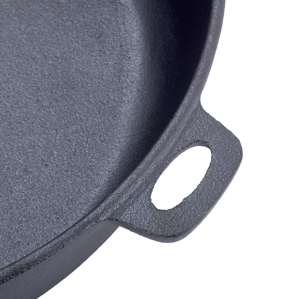 Patelnia żeliwna solidna głęboka 28 cm