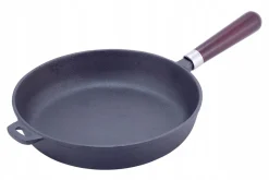 Patelnia żeliwna solidna głęboka 26 cm