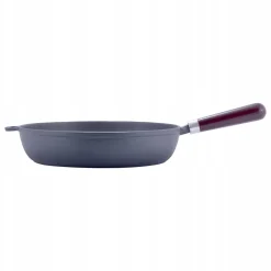 Patelnia żeliwna solidna głęboka 30 cm