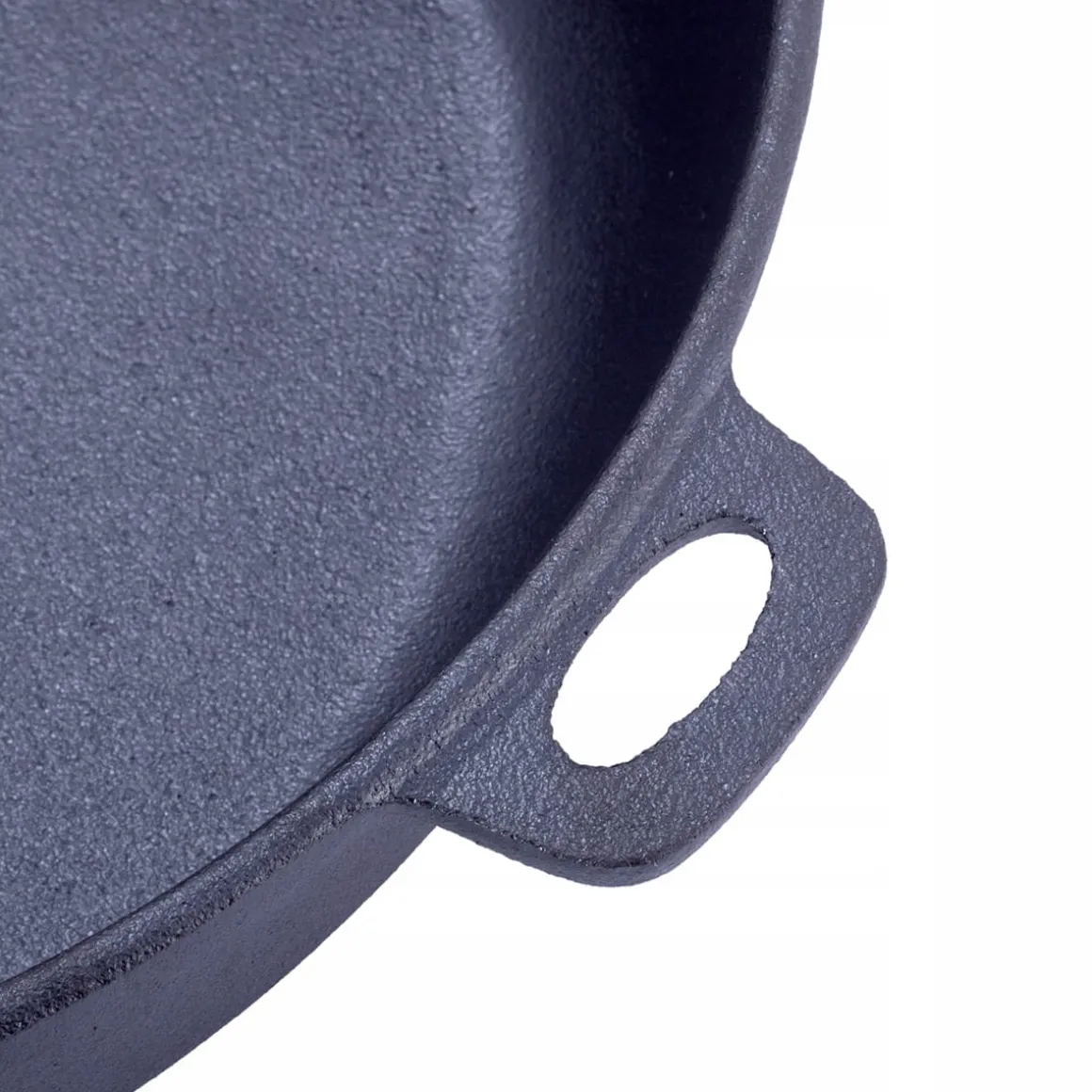 Patelnia żeliwna solidna głęboka 30 cm