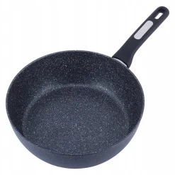 Patelnia głęboka gruba marmurowa 28cm