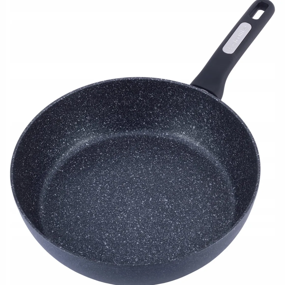 Patelnia głęboka gruba marmurowa 30cm