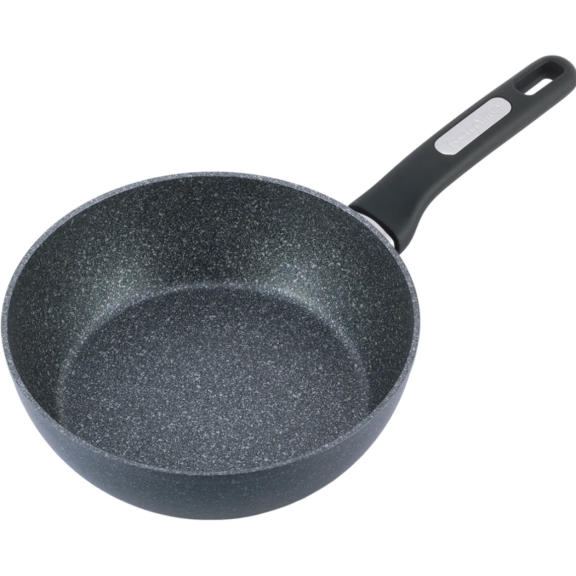 Patelnia głęboka gruba marmurowa 24cm