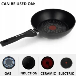 Patelnia głęboka tradycyjna 26cm gaz indukcja Kamille